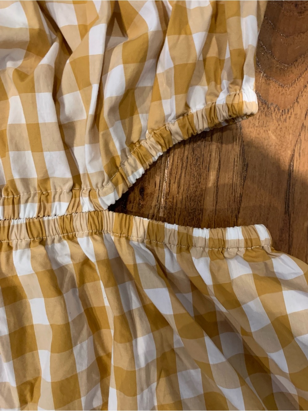 Who What Wear Off-Shoulder Yellow Gingham Midi Dress - Picture 13 of 15